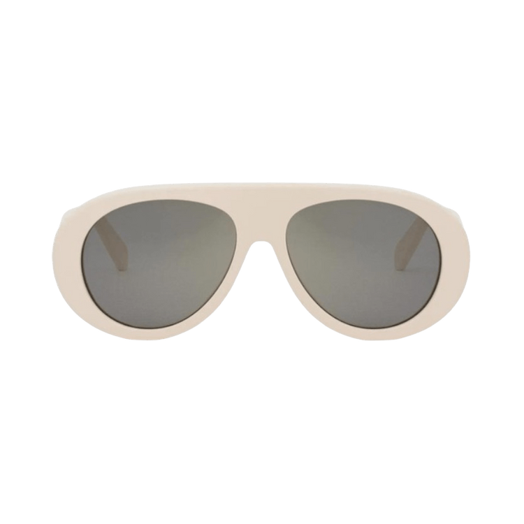 CELINE Apres Ski Capsule Aviator Sunglasses — Cream