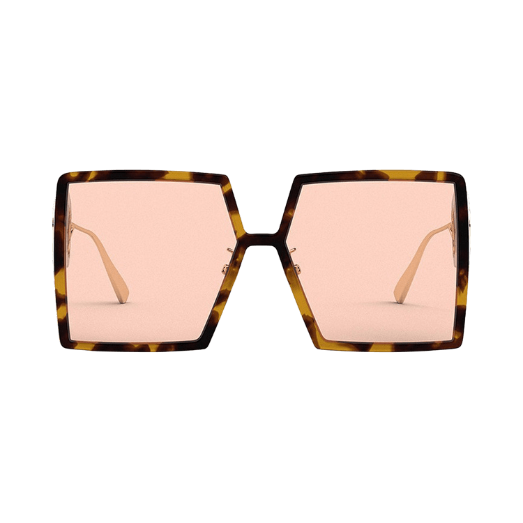 Dior Montaigne Square Sunglasses — Brown
