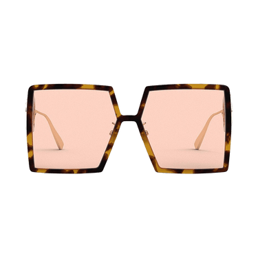 Dior Montaigne Square Sunglasses — Brown