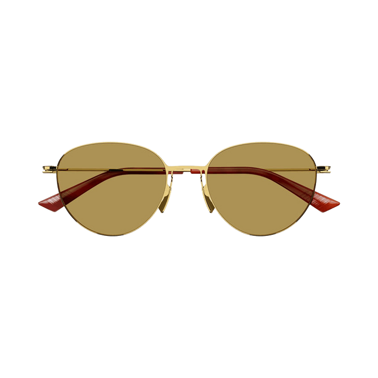 Bottega Veneta Browline Sunglasses — Brown