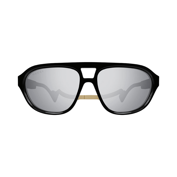 Gucci Aviator Sunglasses — Black