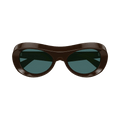 Bottega Veneta Cat Eye Sunglasses — Brown