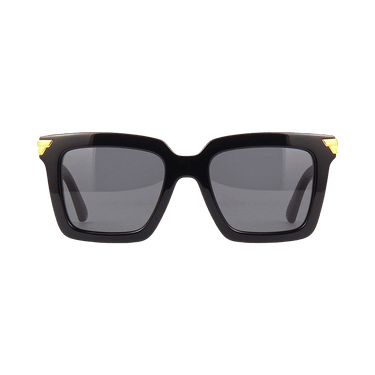 Bottega Veneta Square Sunglasses — Black