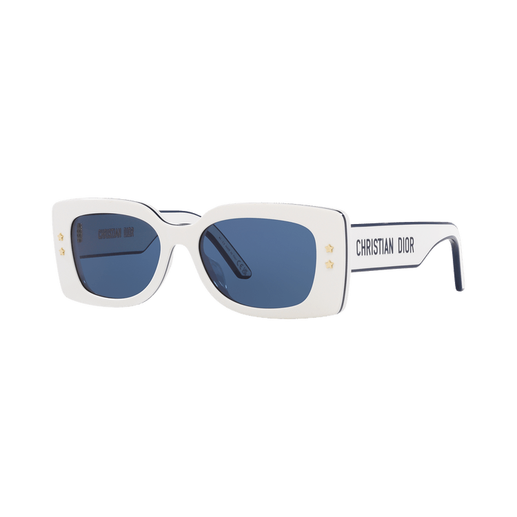 Dior Pacific Rectangle Sunglasses — White