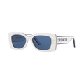 Dior Pacific Rectangle Sunglasses — White