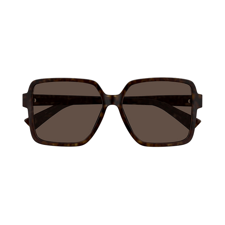 Bottega Veneta Square Sunglasses — Brown