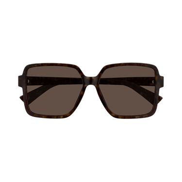 Bottega Veneta Square Sunglasses — Brown