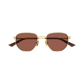 Bottega Veneta Aviator Sunglasses — Brown