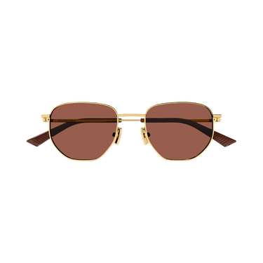 Bottega Veneta Aviator Sunglasses — Brown