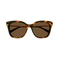 Bottega Veneta Cat Eye Sunglasses — Brown
