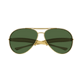 Bottega Veneta Aviator Sunglasses — Green