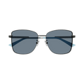 Bottega Veneta Rectangle Sunglasses — Blue