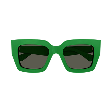 Bottega Veneta Square Sunglasses — Green