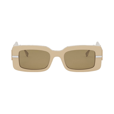 Fendi Rectangle Sunglasses — Brown
