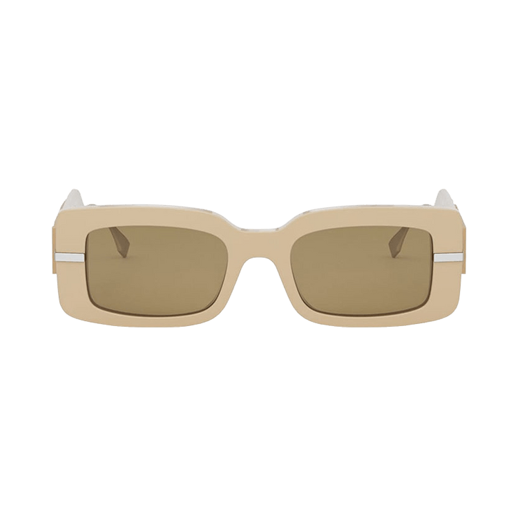 Fendi Rectangle Sunglasses — Brown