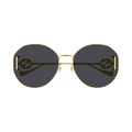 Gucci Oval Sunglasses — Gold