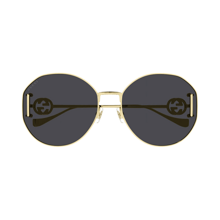 Gucci Oval Sunglasses — Gold