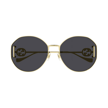 Gucci Oval Sunglasses — Gold