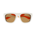 Bottega Veneta Square Sunglasses — Orange