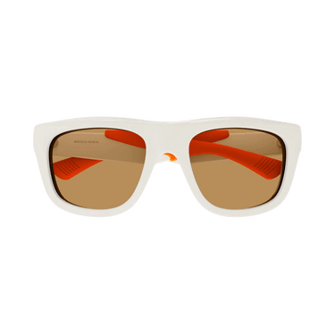 Bottega Veneta Square Sunglasses — Orange