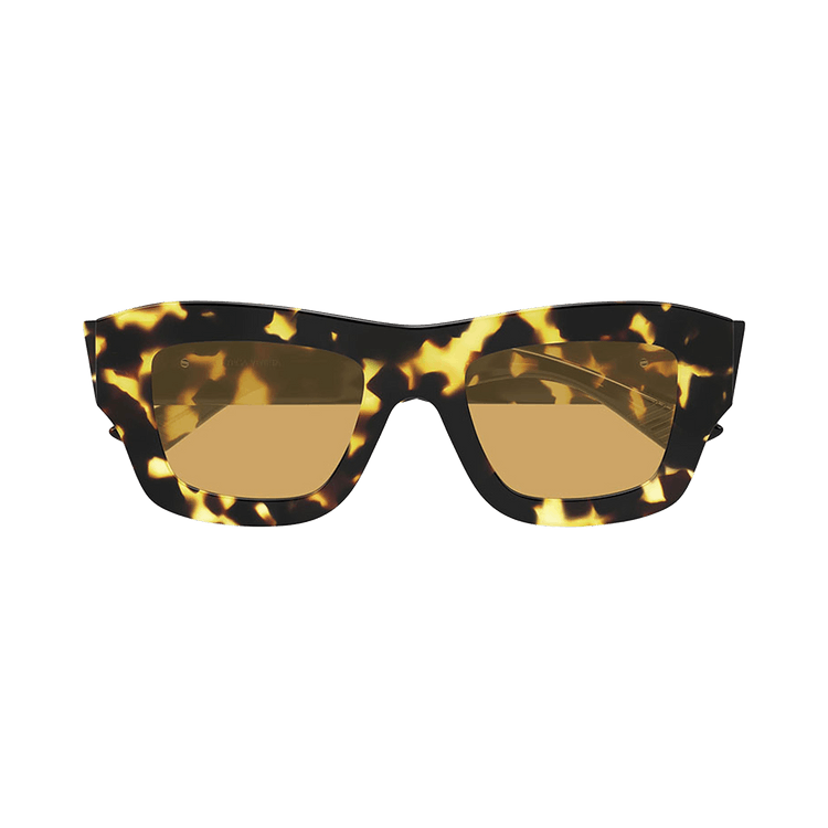 Bottega Veneta Square Sunglasses — Brown