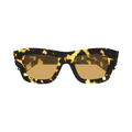 Bottega Veneta Square Sunglasses — Brown