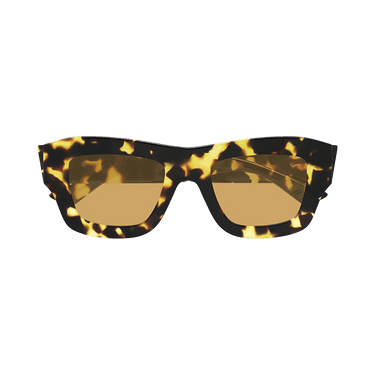 Bottega Veneta Square Sunglasses — Brown