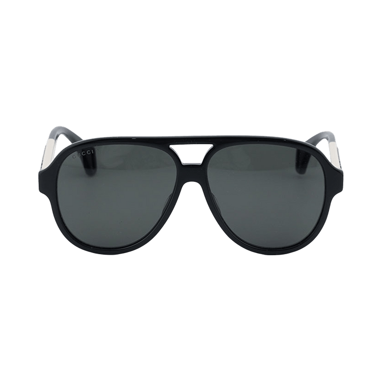 Gucci Aviator Sunglasses — Black