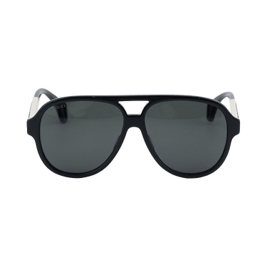 Gucci Aviator Sunglasses — Black