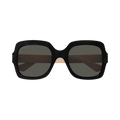 Gucci Square Sunglasses — Black