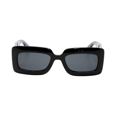 Gucci Rectangle Sunglasses — Black