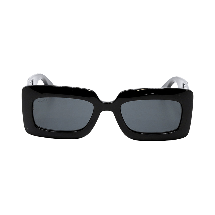 Gucci Rectangle Sunglasses — Black