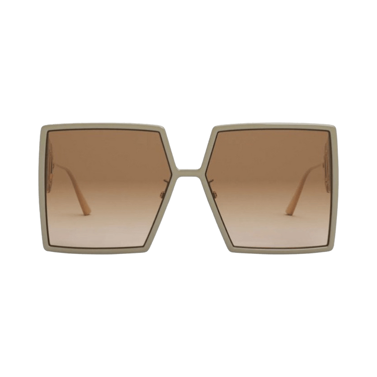 Dior Montaigne Square Sunglasses — Green