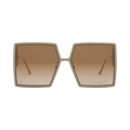 Dior Montaigne Square Sunglasses — Green