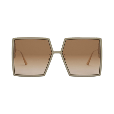 Dior Montaigne Square Sunglasses — Green