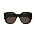 Gucci Square Sunglasses — Brown