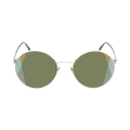 Bottega Veneta Round Sunglasses — Green