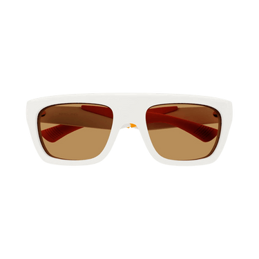 Bottega Veneta Rectangle Sunglasses — Orange