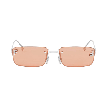 Fendi Rectangle Sunglasses — Red