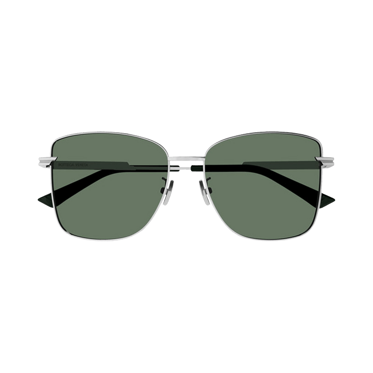 Bottega Veneta Rectangle Sunglasses — Green