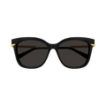 Bottega Veneta Cat Eye Sunglasses — Black