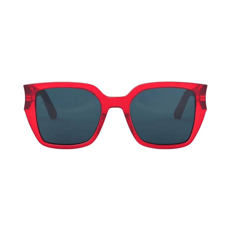 Dior Glow Square Sunglasses — Red