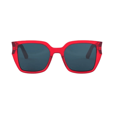 Dior Glow Square Sunglasses — Red