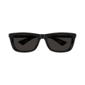 Bottega Veneta Rectangle Sunglasses — Black