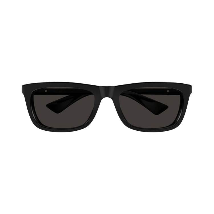 Bottega Veneta Rectangle Sunglasses — Black