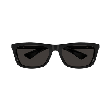 Bottega Veneta Rectangle Sunglasses — Black