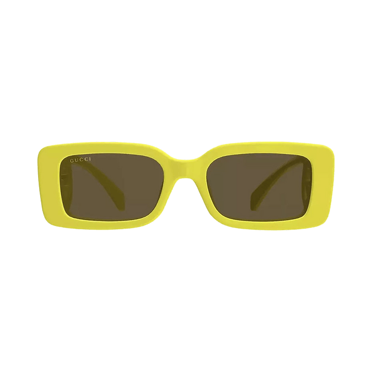 Gucci Square Sunglasses — Yellow