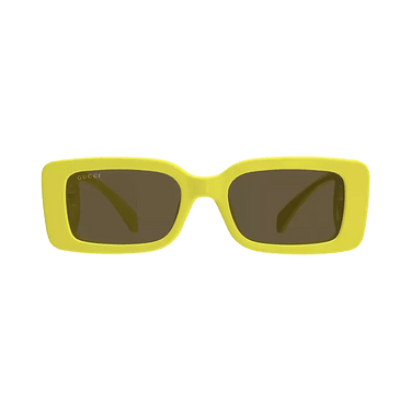 Gucci Square Sunglasses — Yellow