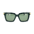 Bottega Veneta Square Sunglasses — Green