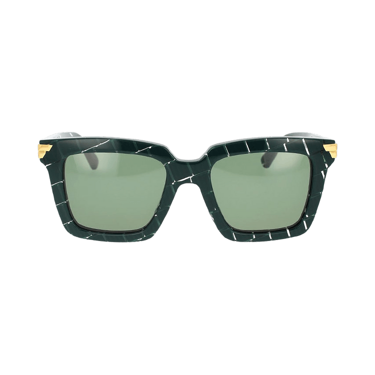 Bottega Veneta Square Sunglasses — Green